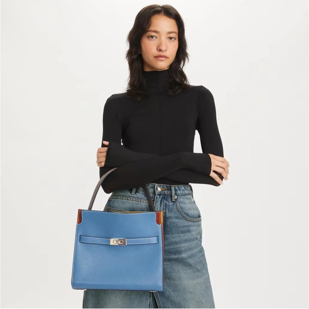 Tory Burch Blue Satchel Bag